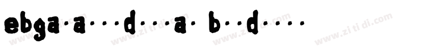 ebgaramondroman bold字体转换